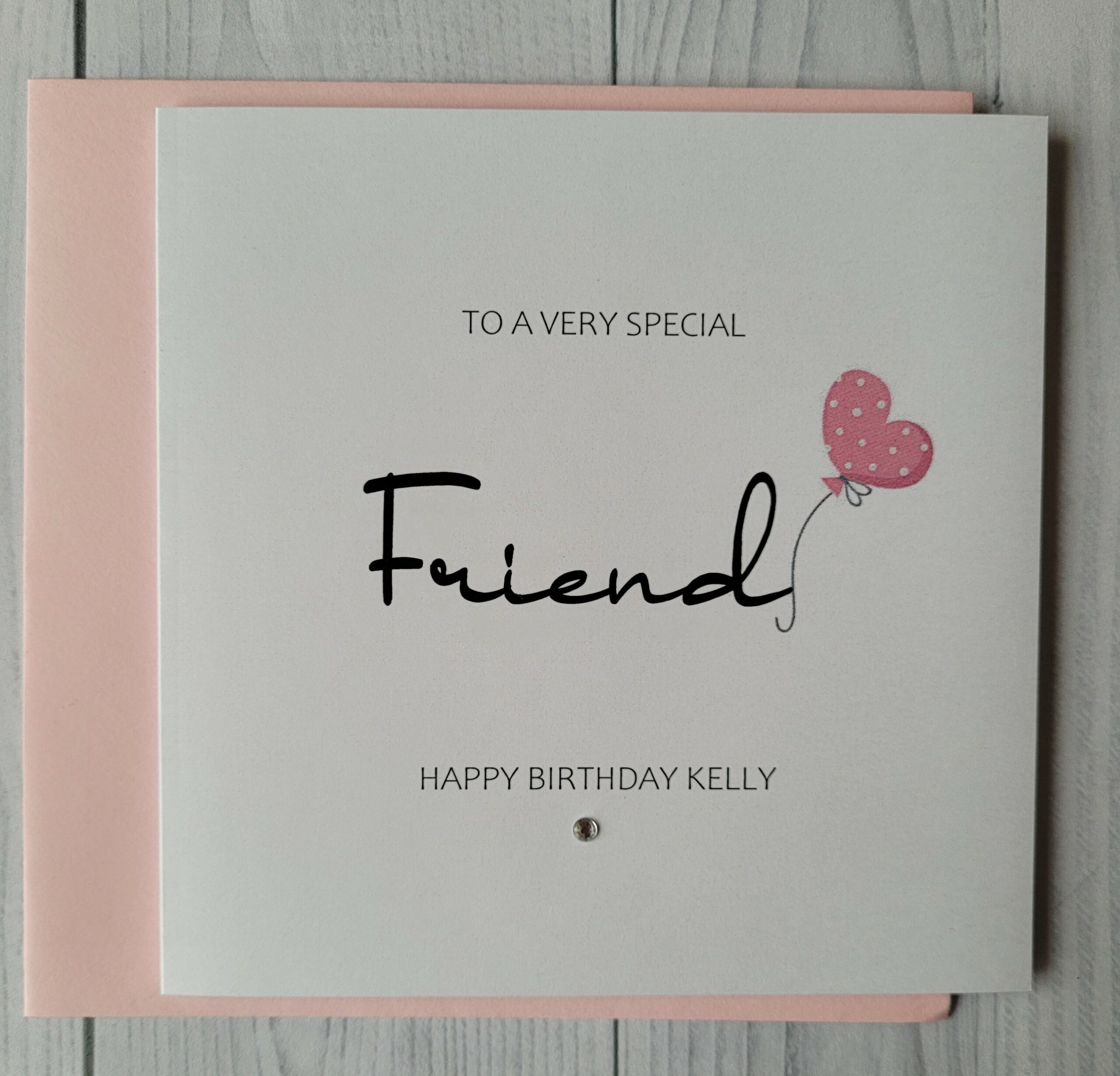 Personalised Friend Birthday Card, Happy Birthday Card, Customised Birthday Card, Custom Greetings Card