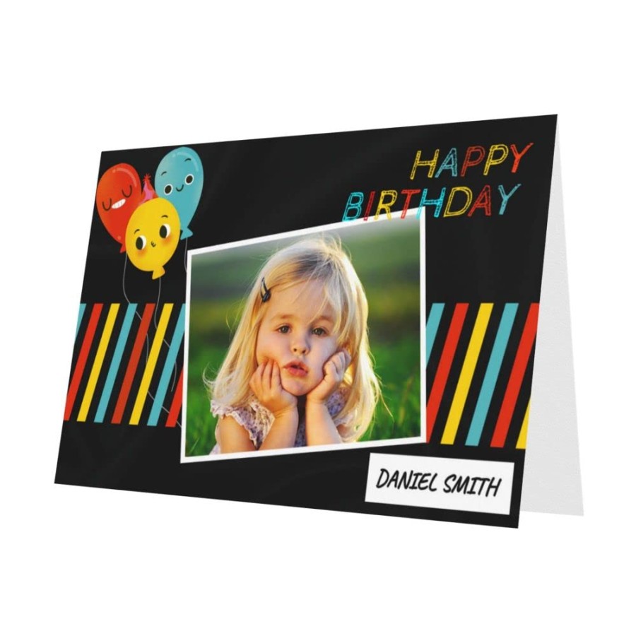 Personalised Photo Birthday Card, Personalised Greeting Cards with