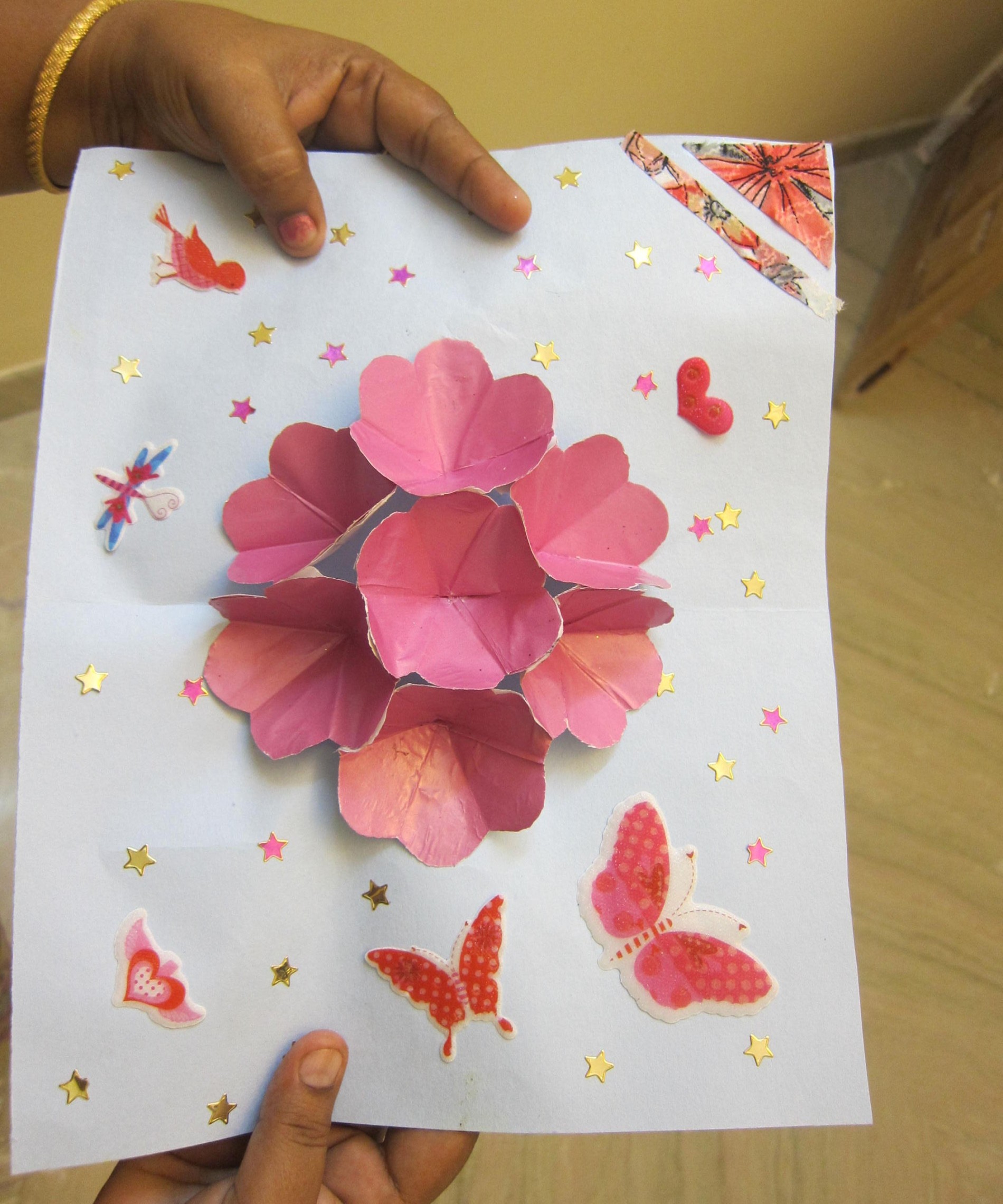 Pop Up Flower Card : Steps - Instructables