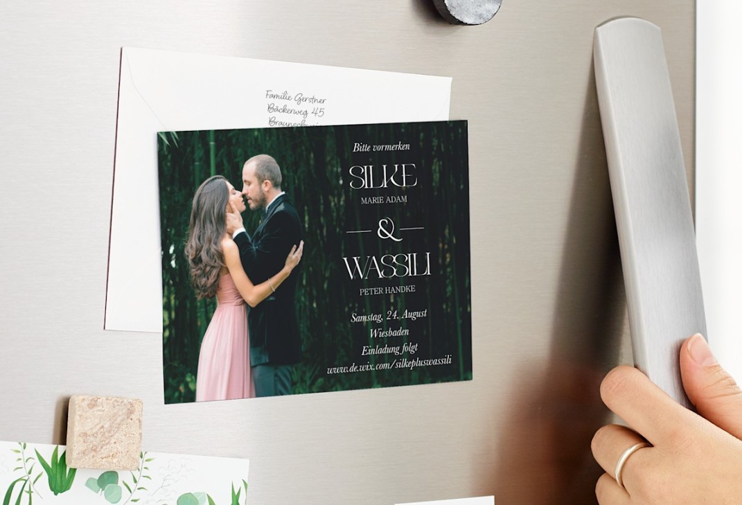 Save-the-Date-Magnete für Ihre Hochzeit VistaPrint