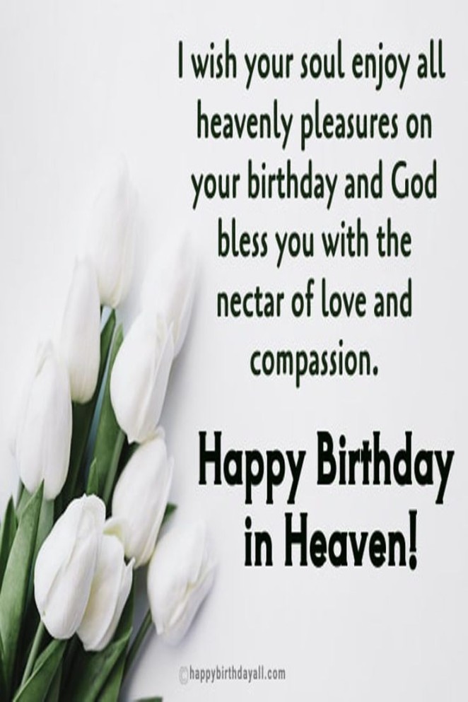 Simple Happy Heavenly Birthday Wishes For Husband