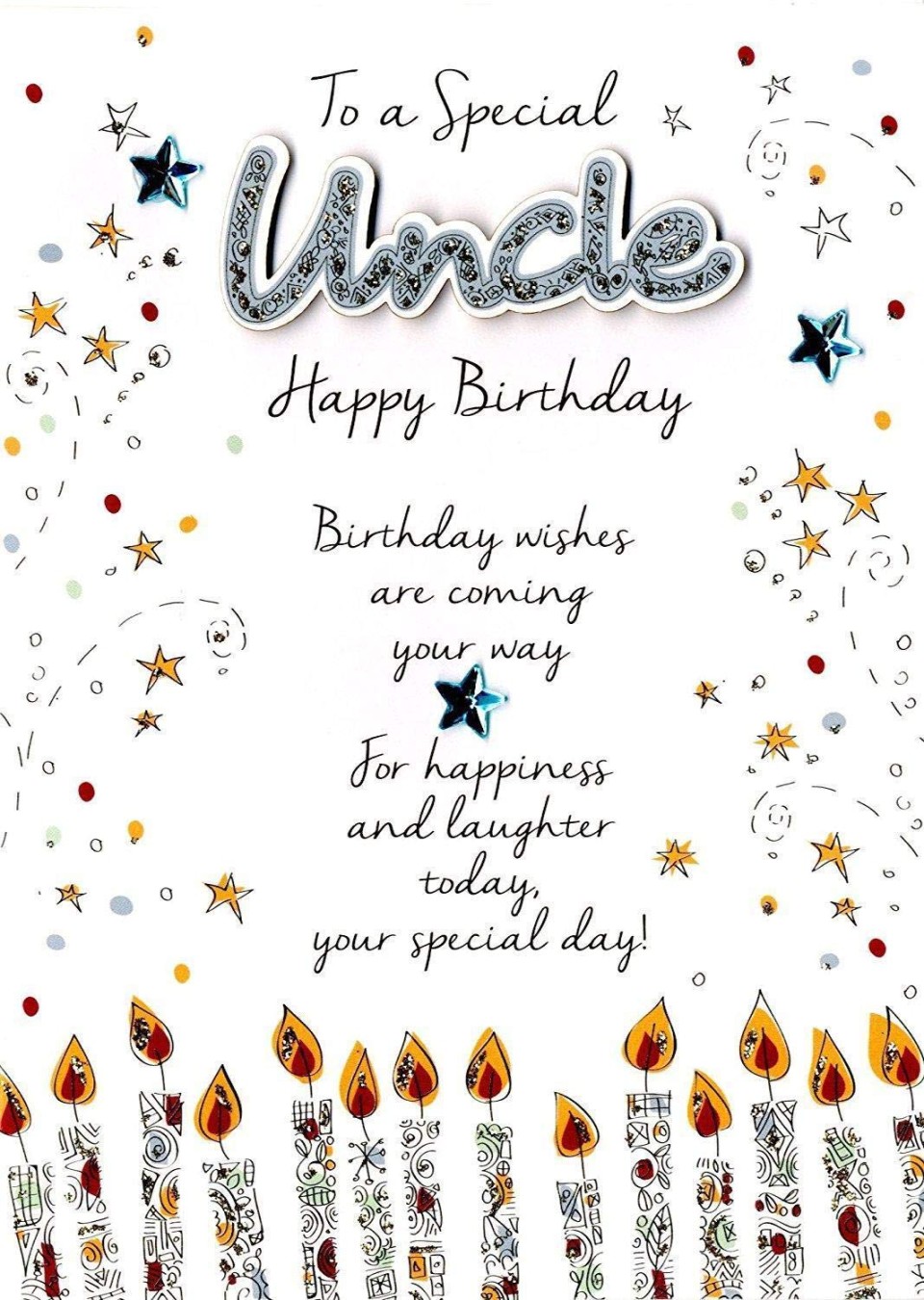 Special Uncle Birthday Greeting Card Second Nature Just to Say