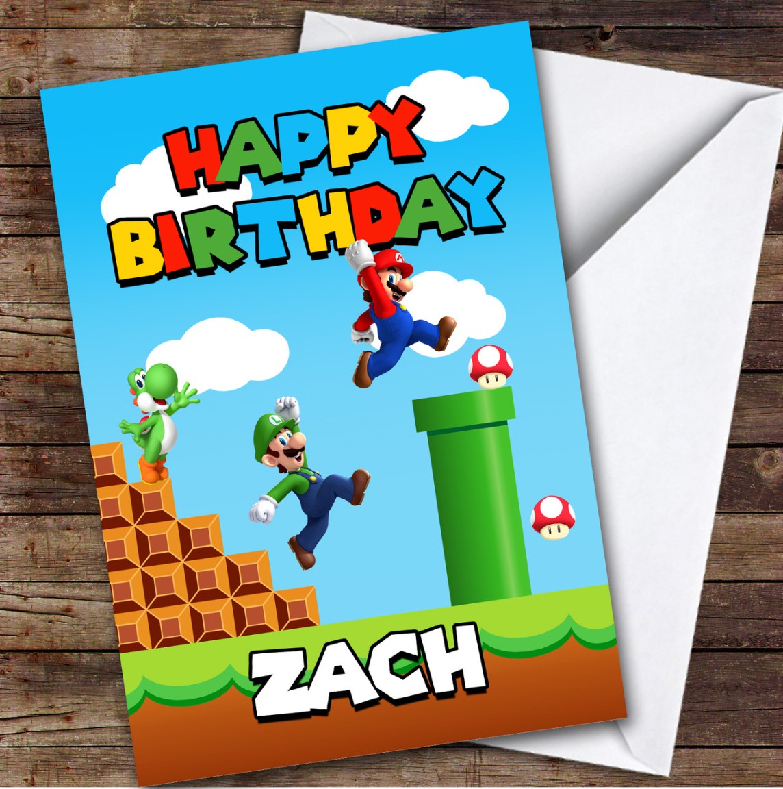 Super Mario Birthday Card – Level Up Your Birthday Wishes