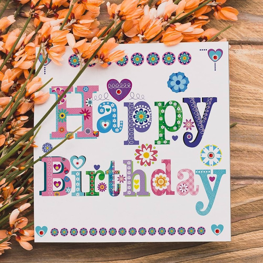 SVM CRAFT® Mini Happy BIrthday cards- Happy Birthday Card with Envelope,  Blank Inside for Students, Work, Office, greeting cards, note cards,  greeting