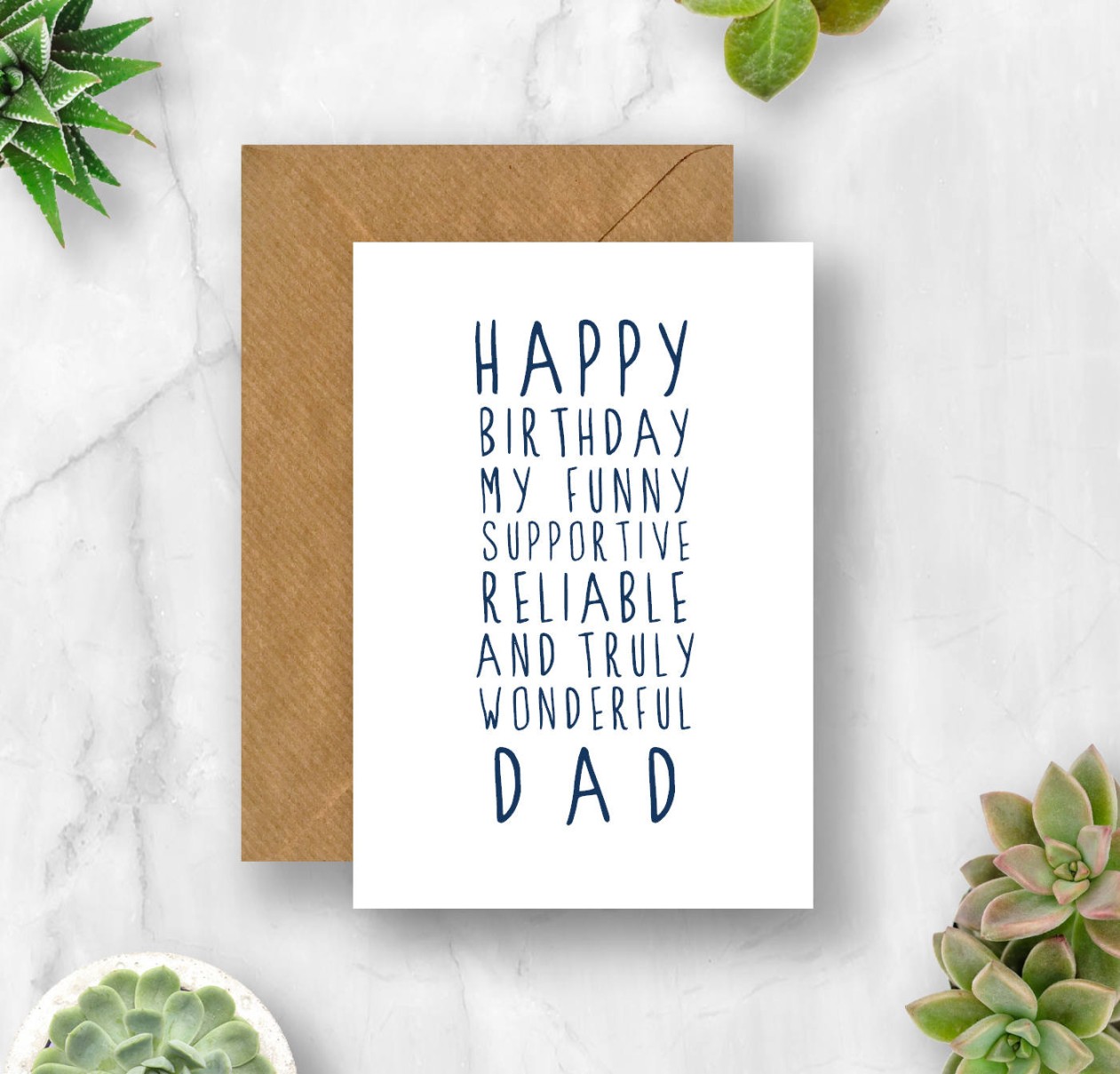 Sweet Description Happy Birthday Dad Card, Dad Birthday Card