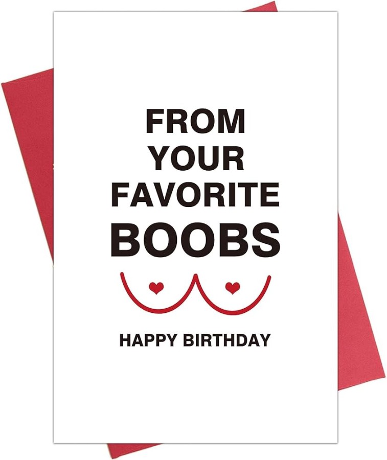 TANGDI Hilarious Birthday Card for Him, Funny Birthday Card for Husband  Boyfriend, Birthday Card from Wife Girlfriend