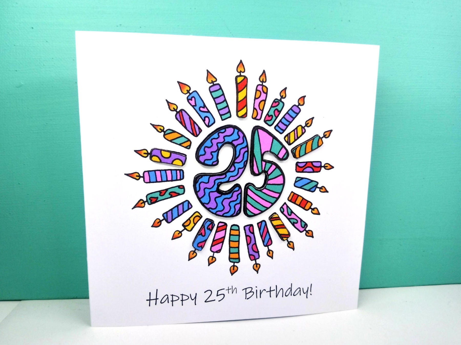 th Birthday Card - Happy  Birthday Card - Handmade Card - Birthday Card