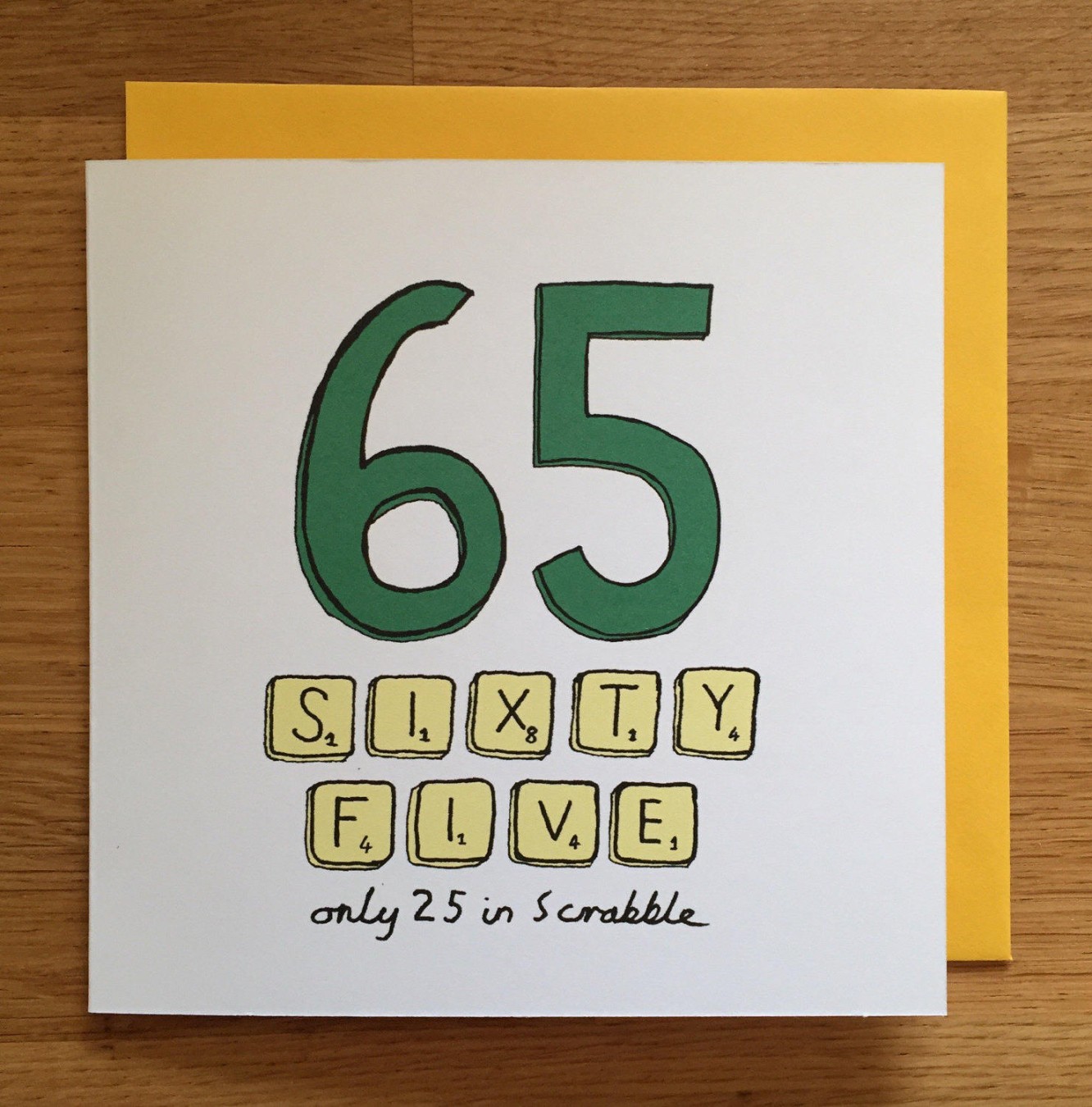 th Birthday Card / / th / Scrabble - Etsy Ireland