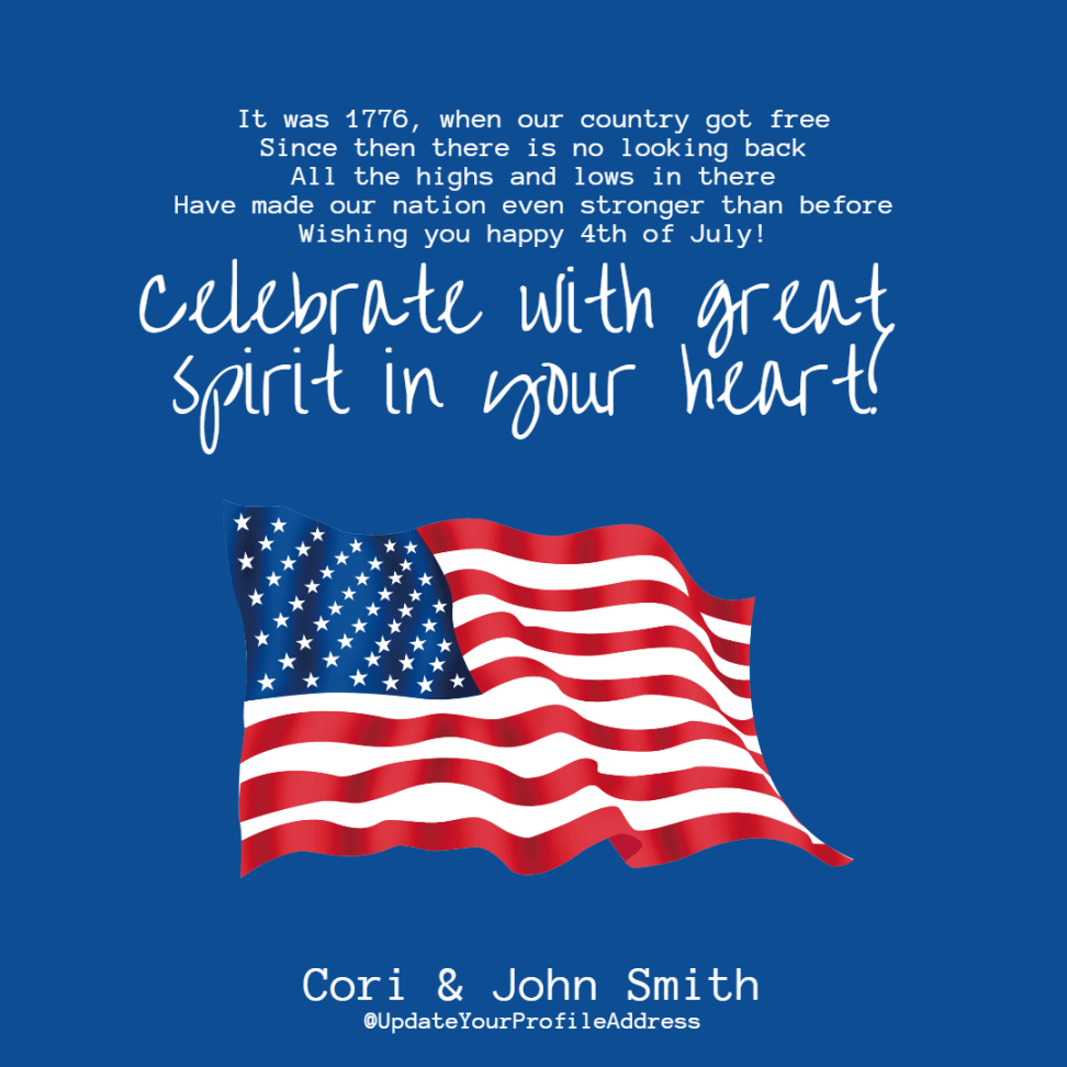 th of July message #thofjuly Design Template - #