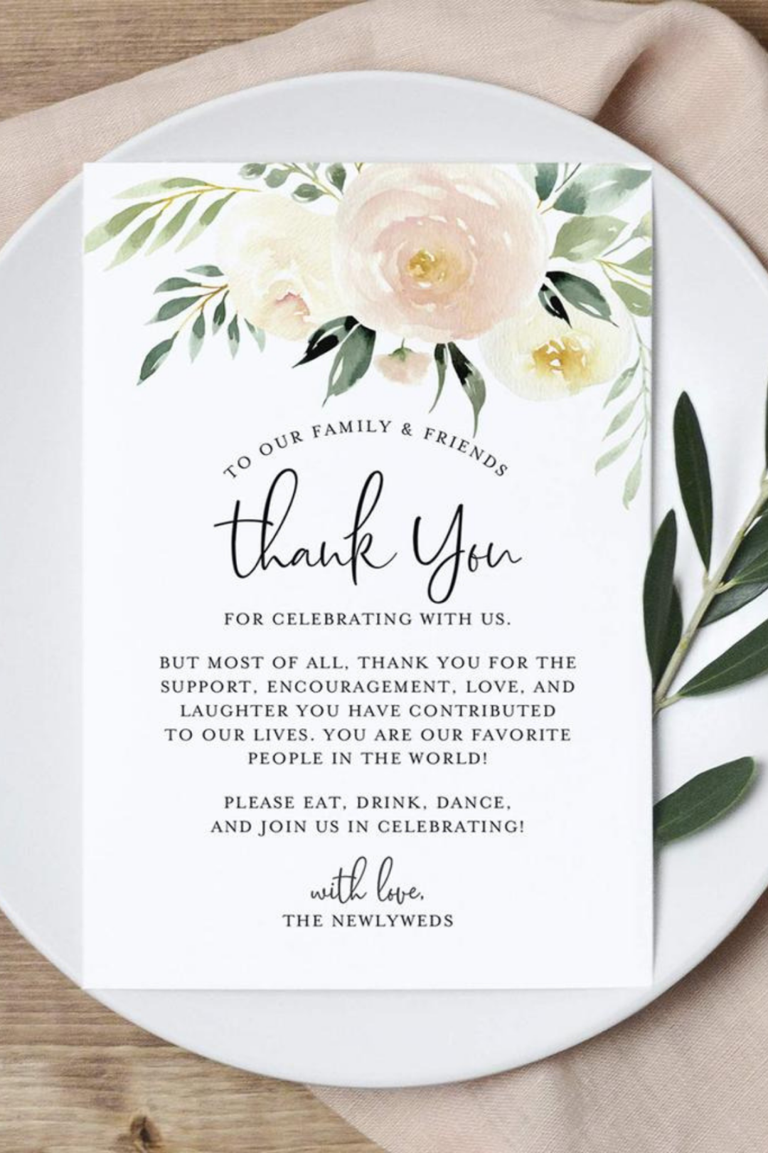 Thank You Cards Indian Wedding Card