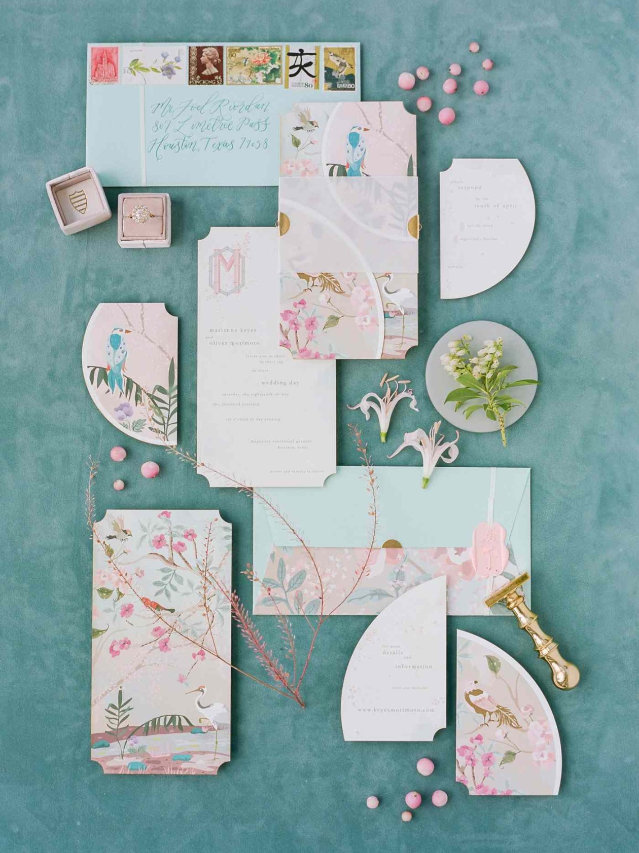 The Loveliest Watercolor Wedding Invitations