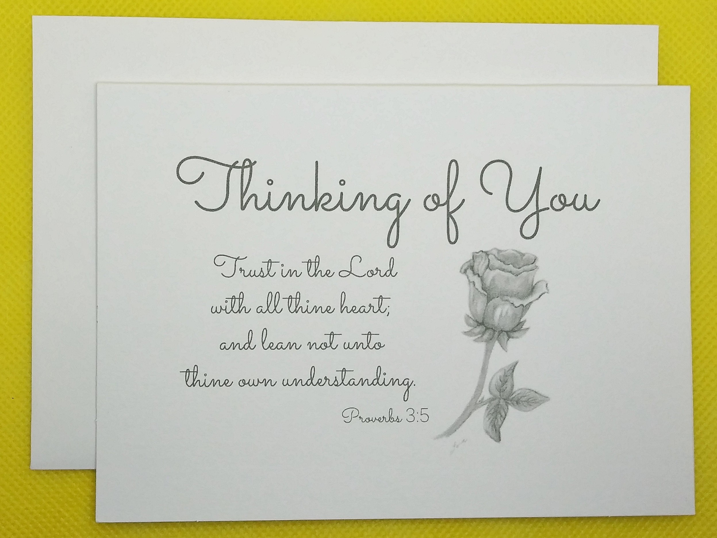 Thinking of You Cards / Christian Thinking of You Cards / Rose