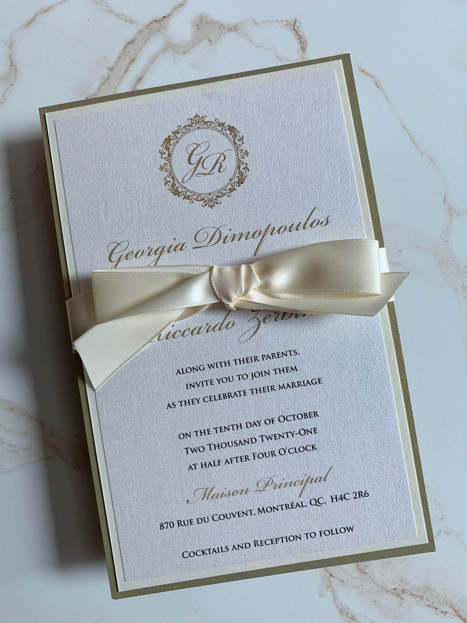 Traditional wedding Invitation, Elegant wedding Invitation