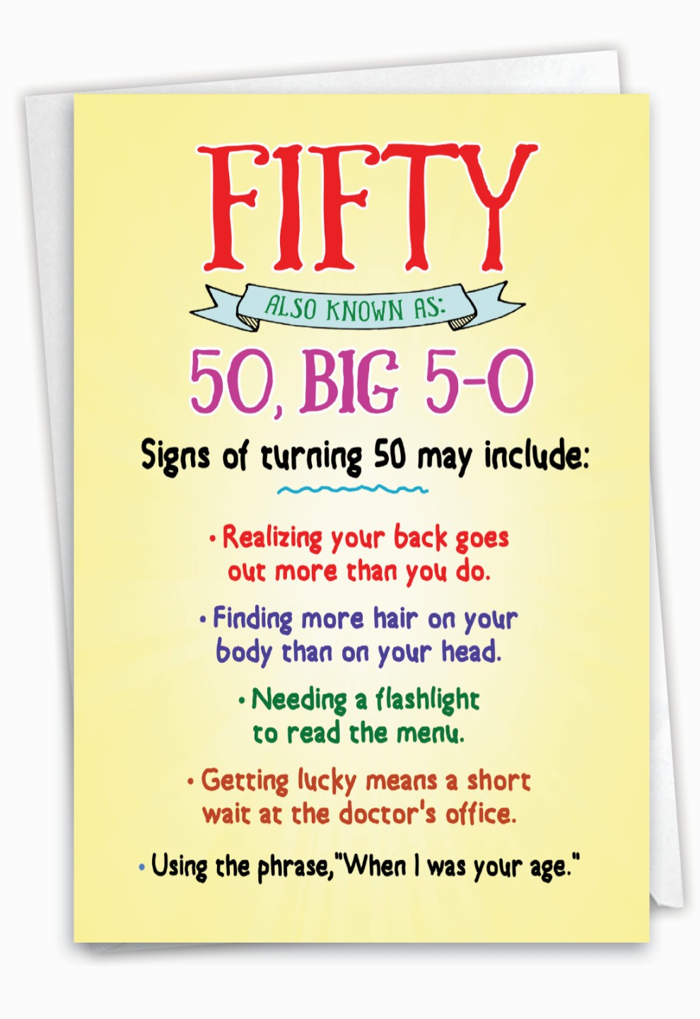 Funny 50th Birthday Cards: Hilarious Greetings For The Half-Century Milestone