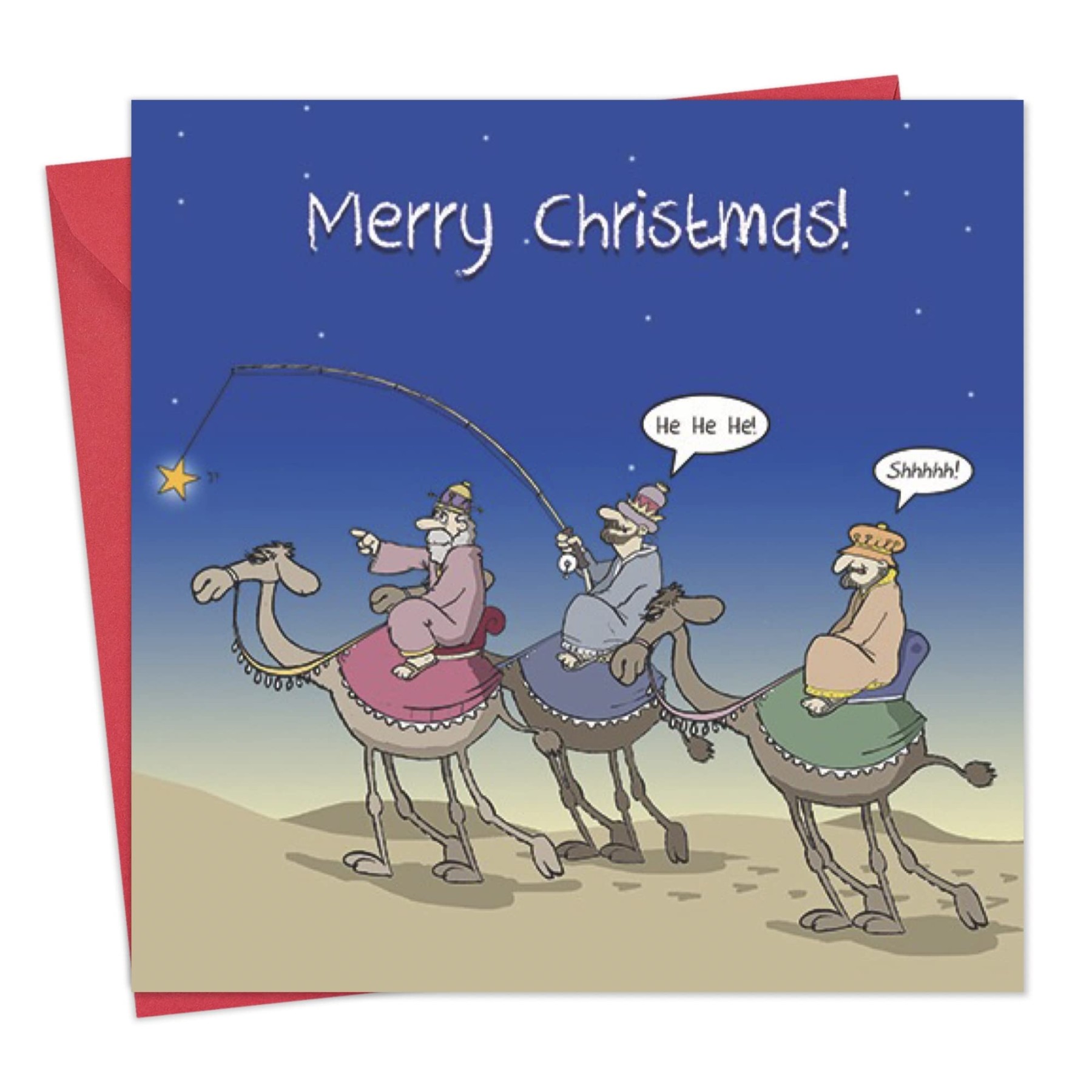 twizler Merry Christmas Karte mit drei Weisen, Bethlehem, Star und  praktische Witz – Happy Christmas – Xmas Karte – Funny Christmas Card –  Damen