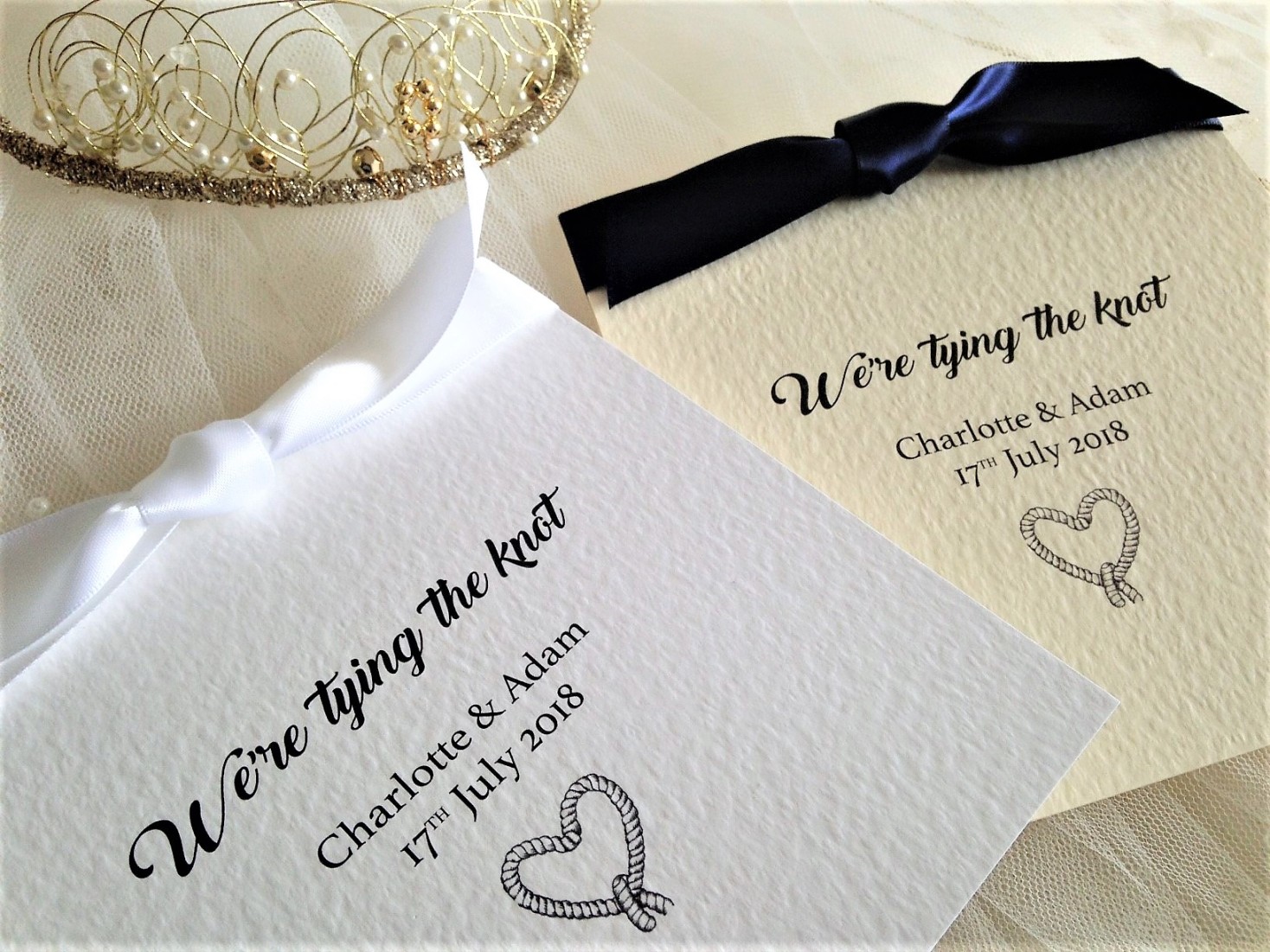 Tying The Knot Wedding Invitations £