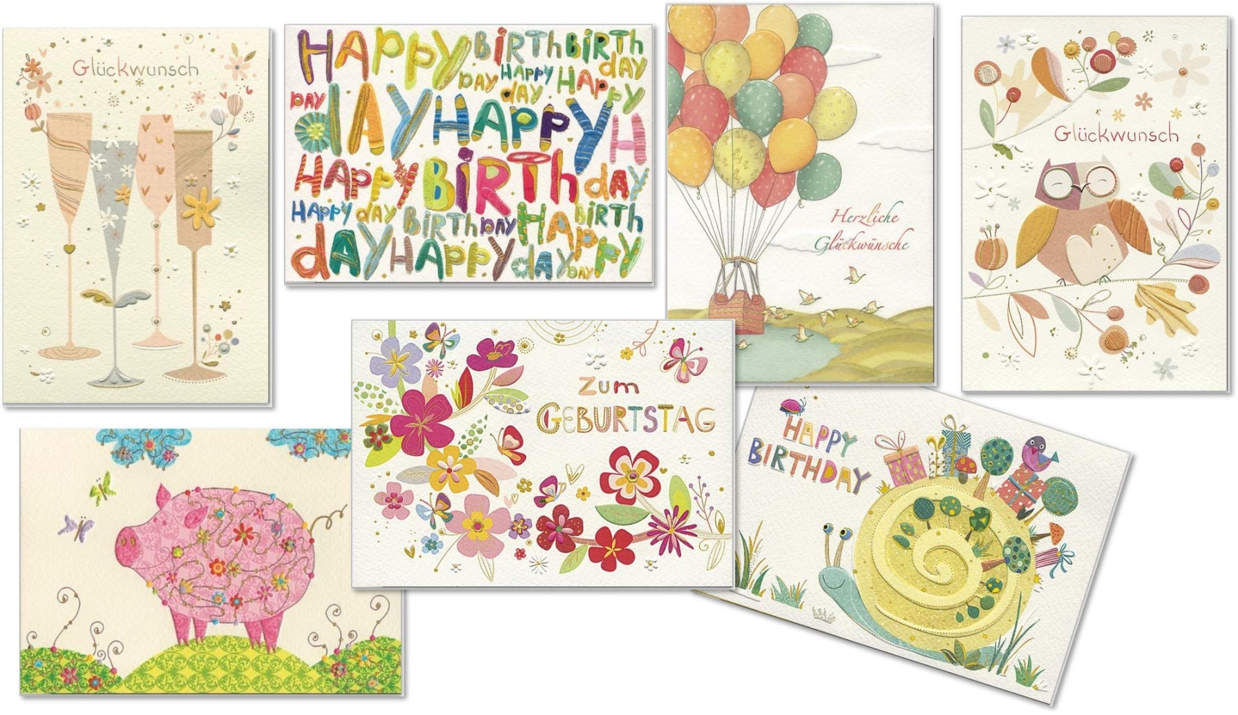 Unique Birthday Cards with Envelope - High-Quality Greeting Cards from TURNOWSKY ( Cards)