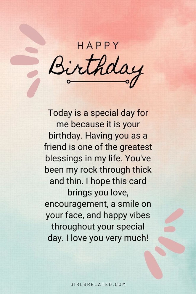 Unique birthday wishes for best friend