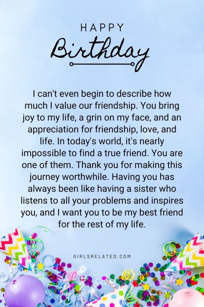 Unique birthday wishes for best friends with special messages