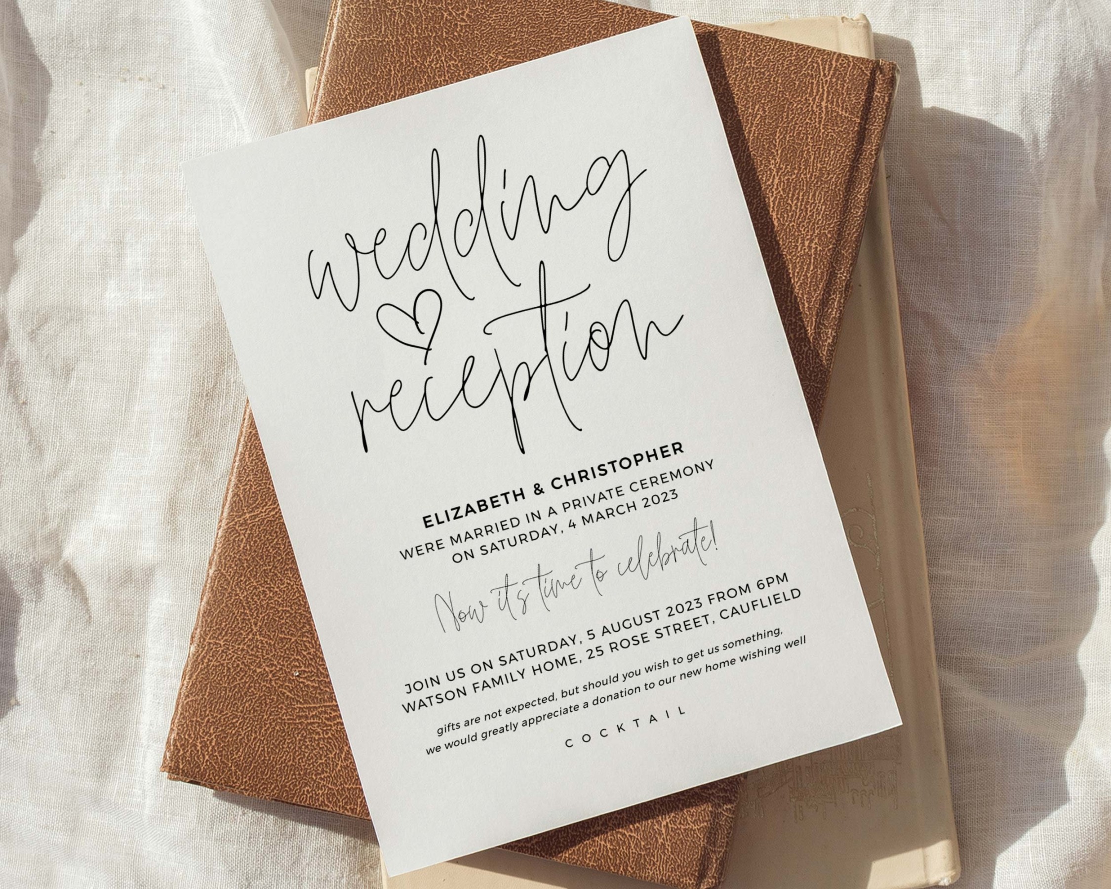 Wedding dance only invitations - Etsy