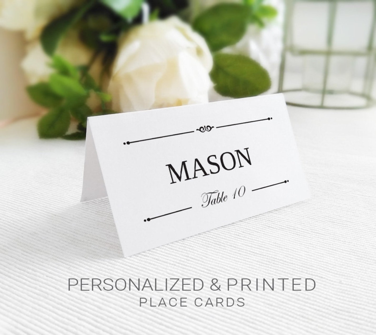 Wedding place cards Table seating card Personalised place cards