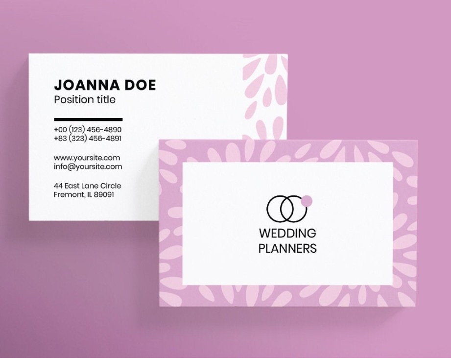 Wedding Planner Business Card Template