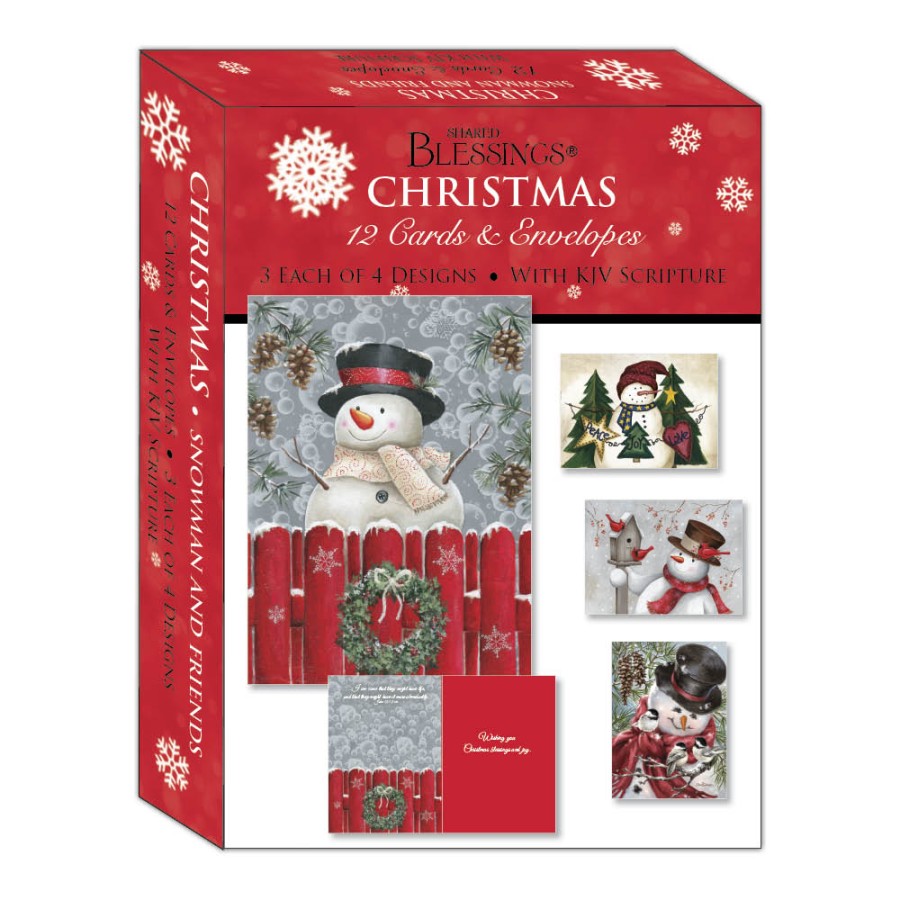 Boxed Christmas Cards - Snowman and Friends – Crown Point Graphics