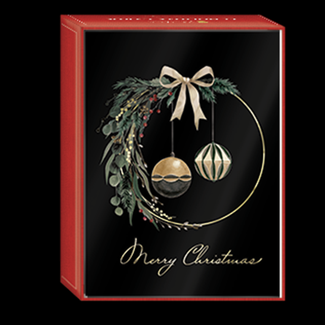 Elegant Botanicals Ornaments Boxed Holiday Cards - Punch Studio