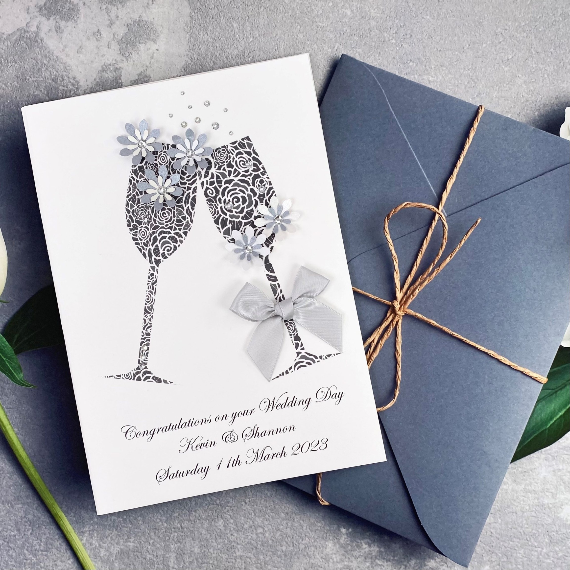 Handmade Wedding Cards - Personalised Cards