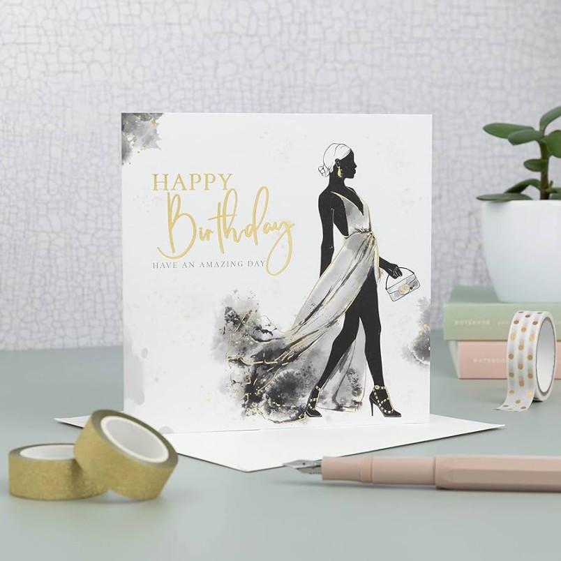 Ruby Ashley Birthday Cards for Women Happy Birthday Card for Her with  Luxury Gold Foil Details Boyfriend Birthday Card Female - Recyclable Made  in the