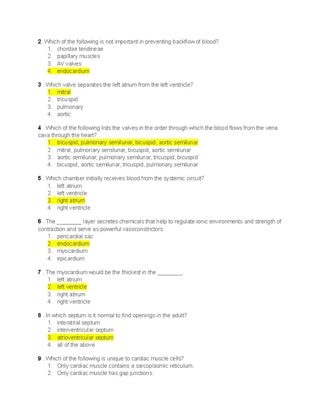 Which Of The Following Is Not Important In Preventing Backflow Of Blood?