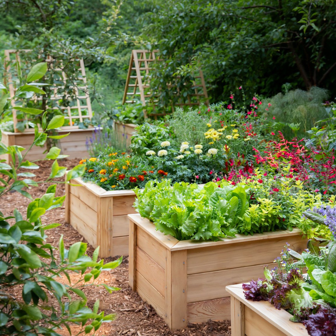 Raised Garden Bed Nearby: A Closer Look