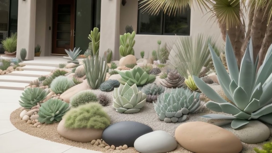 Front Yard Succulent Garden Ideas: A Drought-Tolerant Oasis